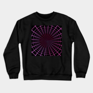 Tunnel of Geometric Retro Bright Colors Crewneck Sweatshirt